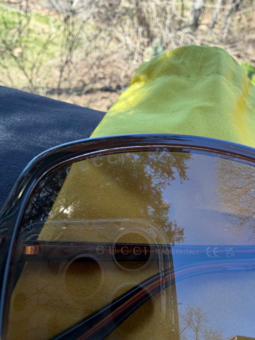 GUCCI Ombré Brown Gradient Women's Sunglasses - Picture 3 of 9